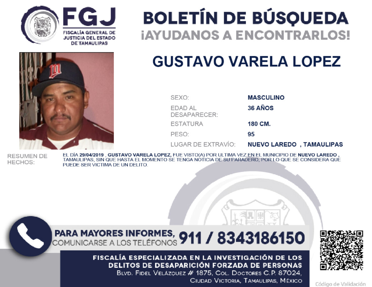 Boletin de busqueda gustavo