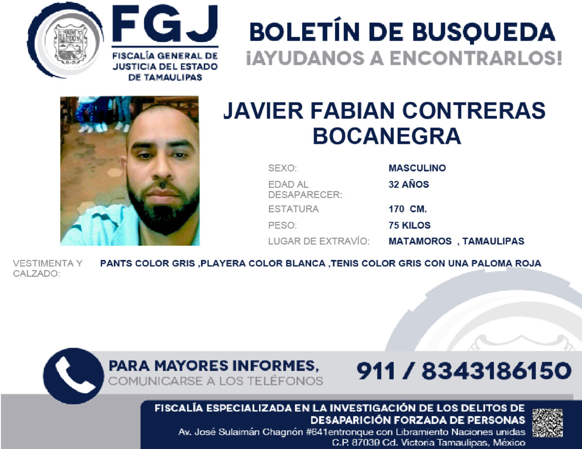 Boletín de Búsqueda Javier