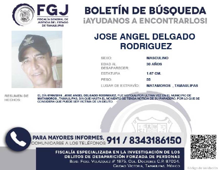 Boletín de Búsqueda Jose Angel