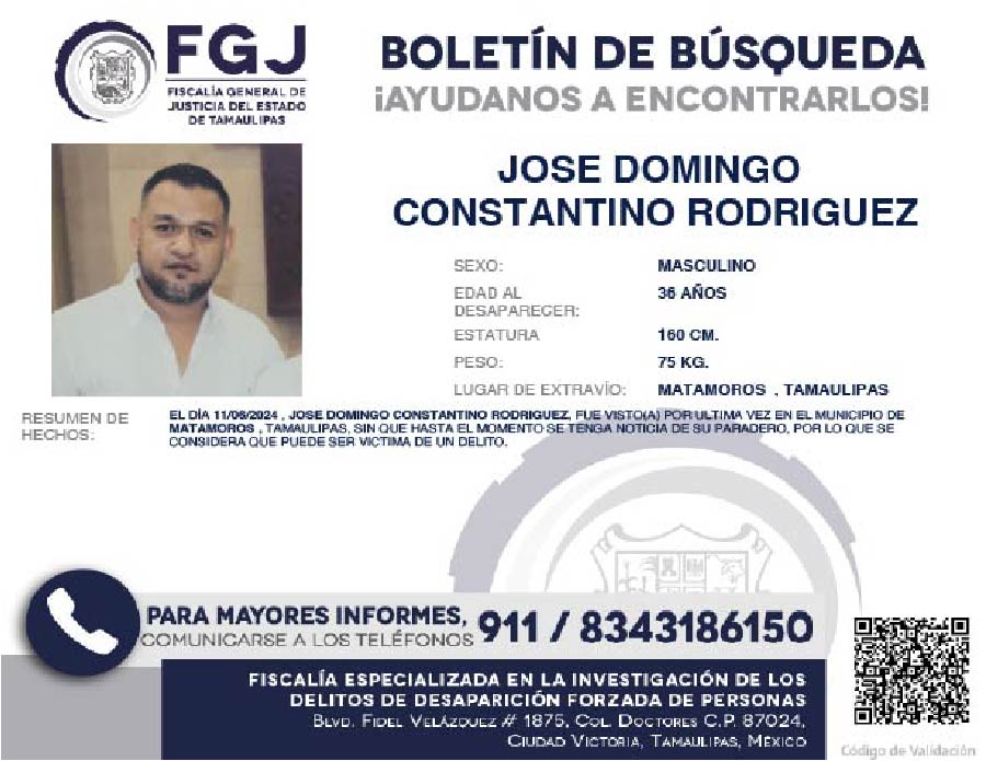 Boletín de Búsqueda Domingo