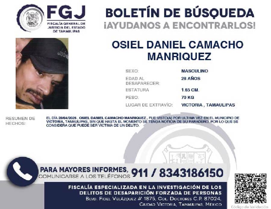 Boletin de Busqeda Osiel