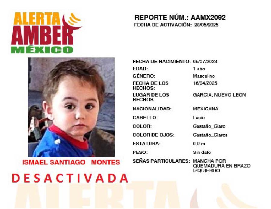 Alerta Amber Isamel