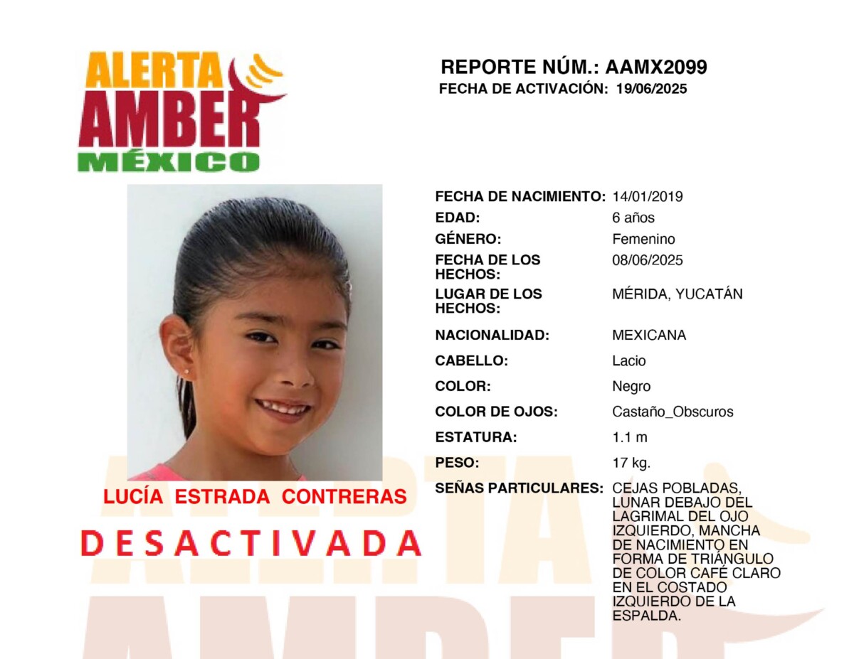 Alerta Amber Lucia