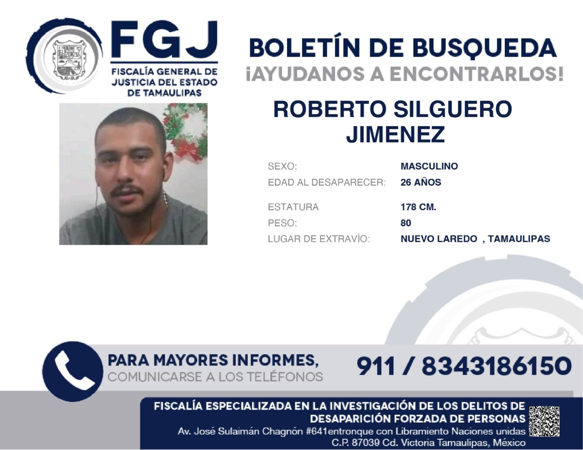 Boletín de Búsqueda Roberto
