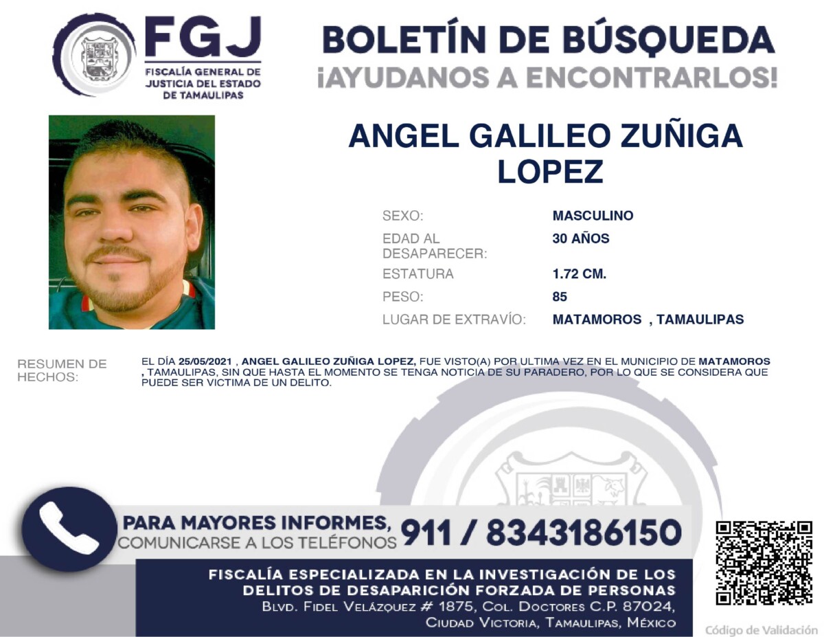 Boletín de Búsqueda Angel Galileo