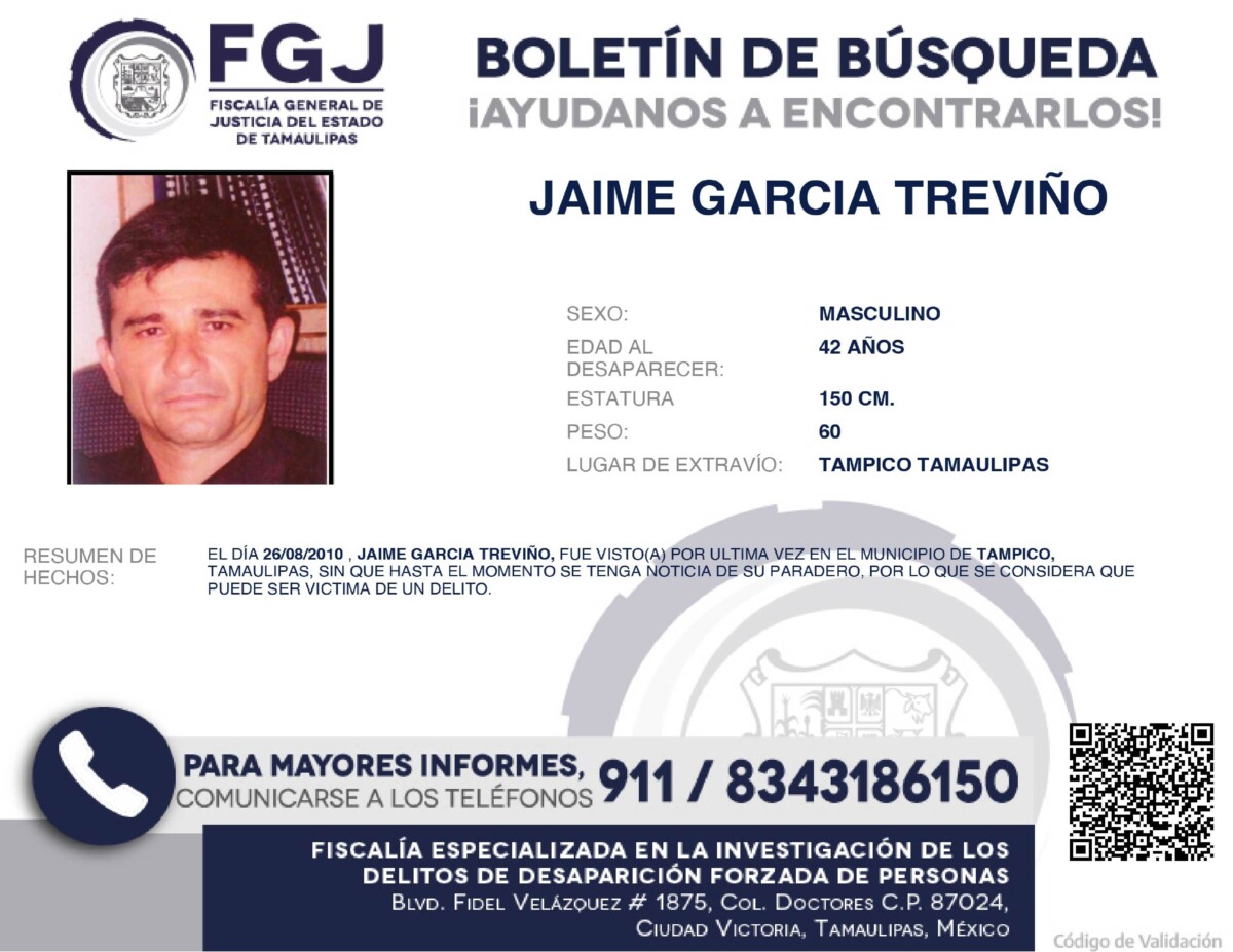 Boletín de Búsqueda Jaime
