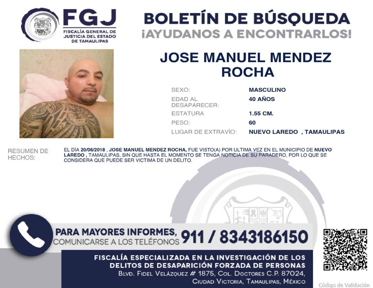 Boletín de Búsqueda Jose Manuel