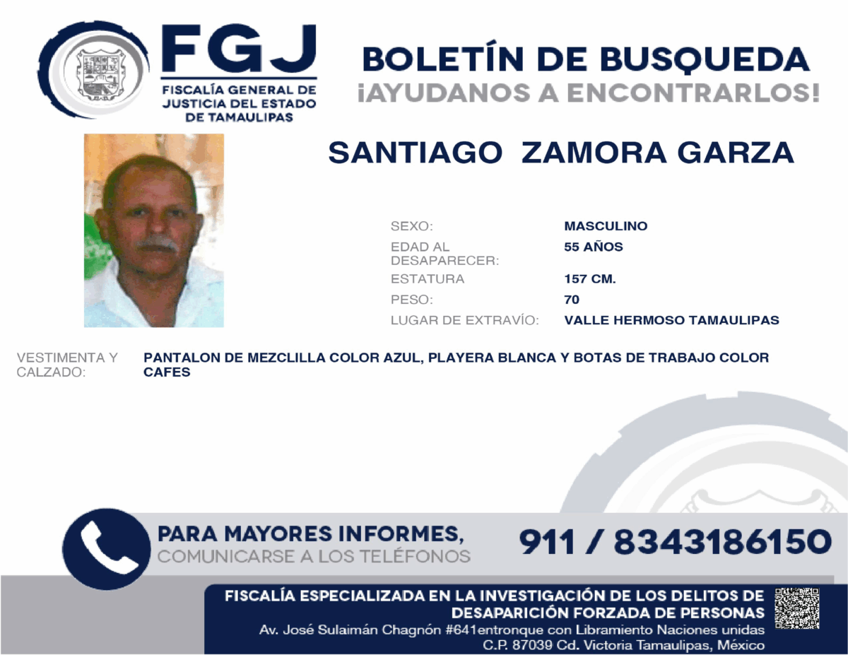 Boletín de búsqueda Santiago