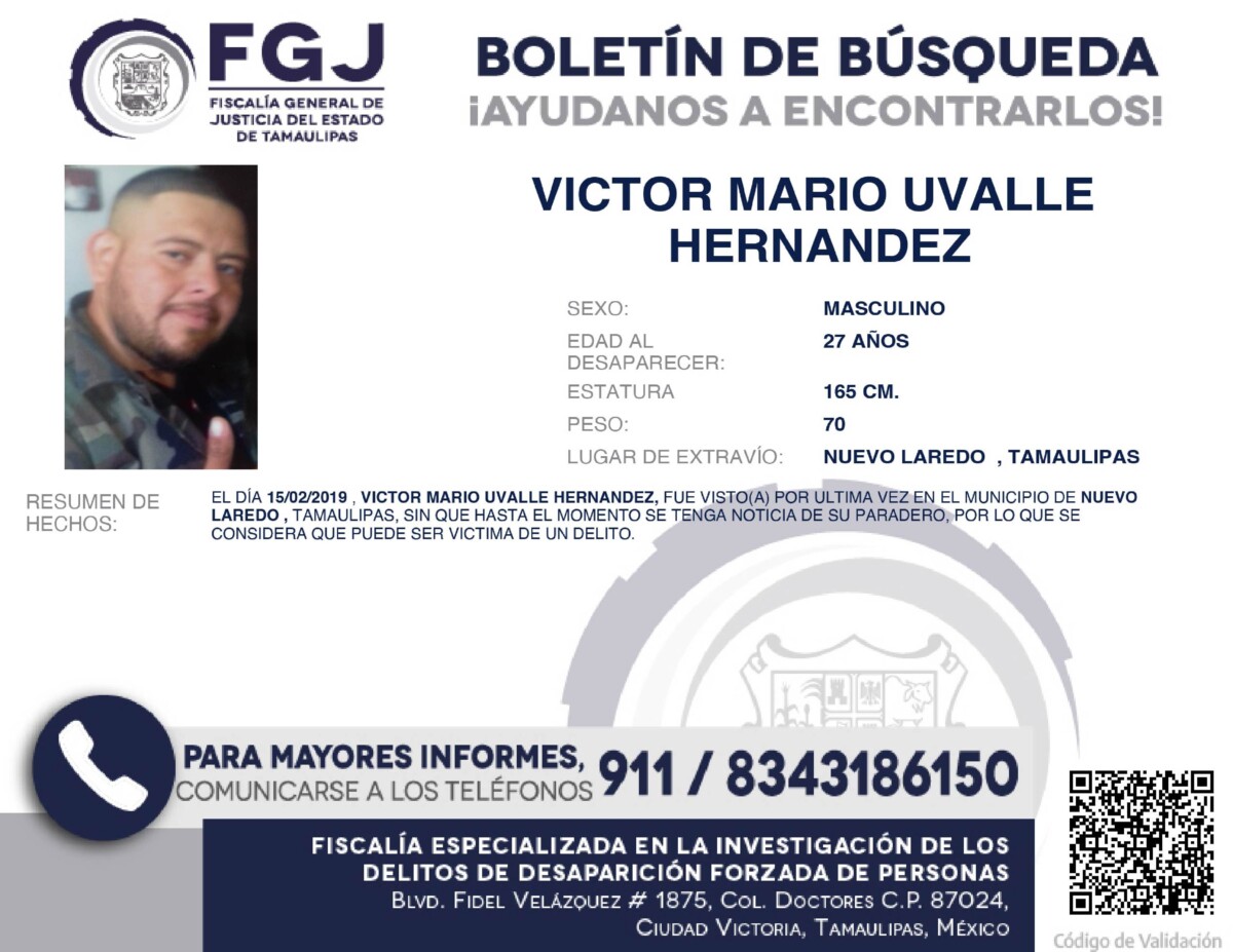 Boletín Búsqueda Victor