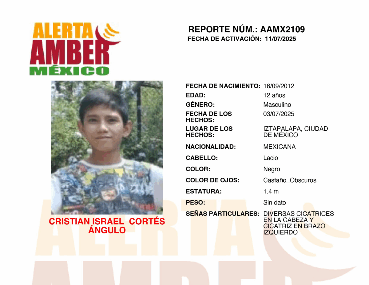 Alerta Amber Criatian