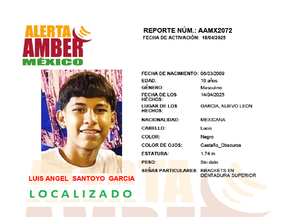 Alerta Amber Luis Angel