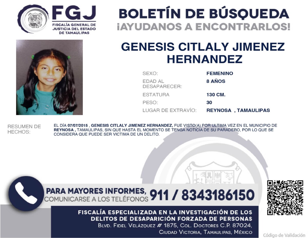 Boletín de Búsqueda Genesis