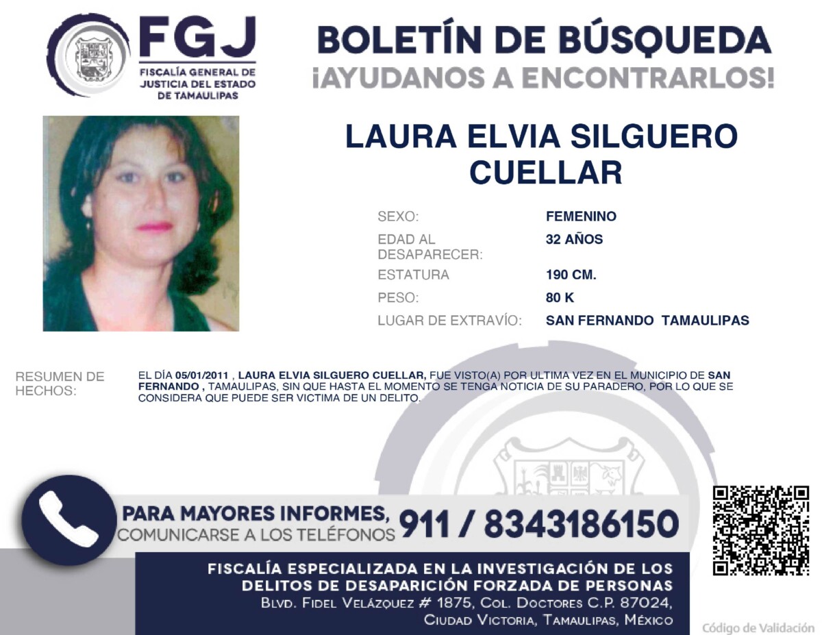 Boletín Búsqueda Laura Elvia
