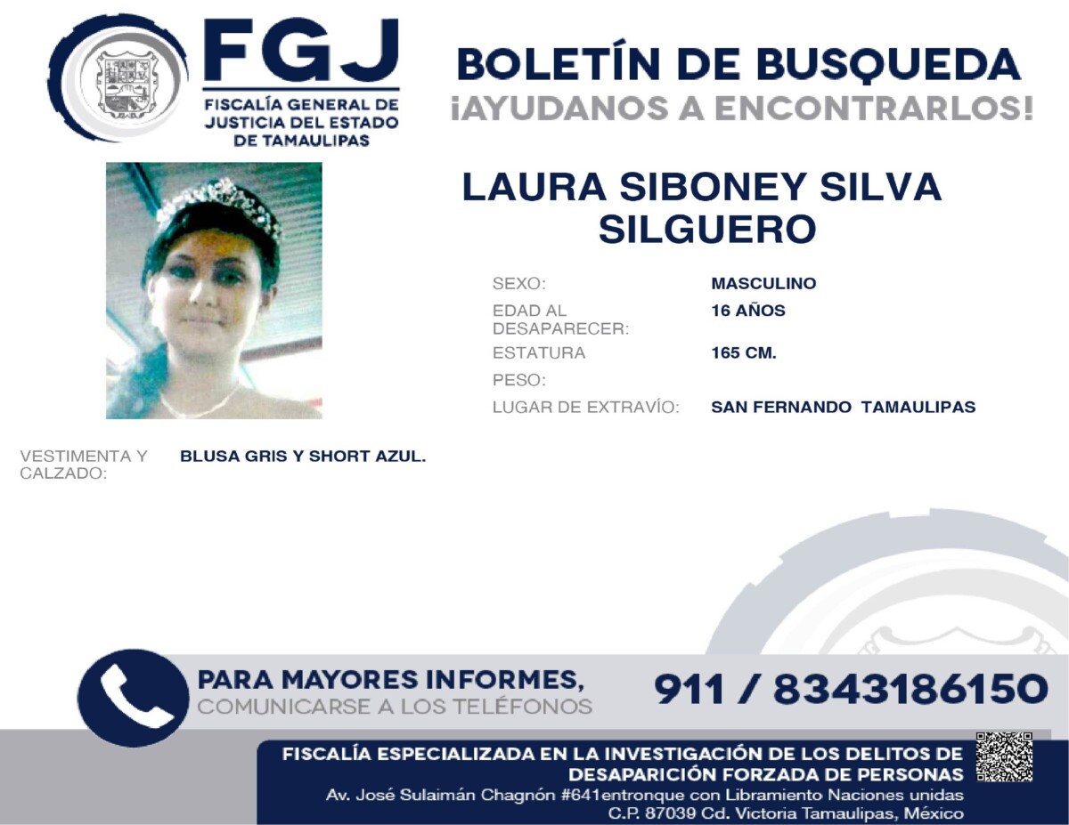 Boletín de Búsqueda Laura Siboney