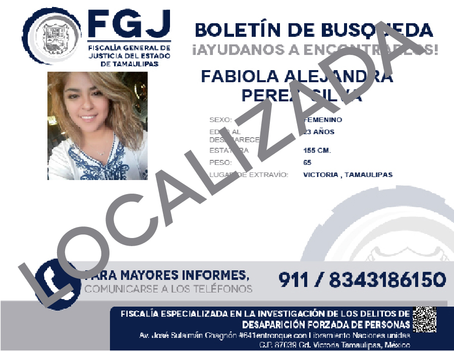 Boletin de Busqueda Fabiola