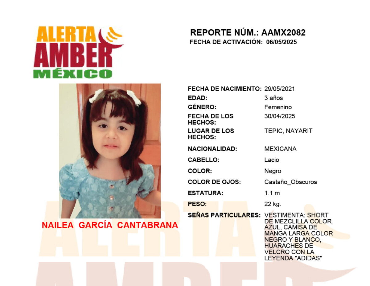 Alerta Amber Nailea Garcia