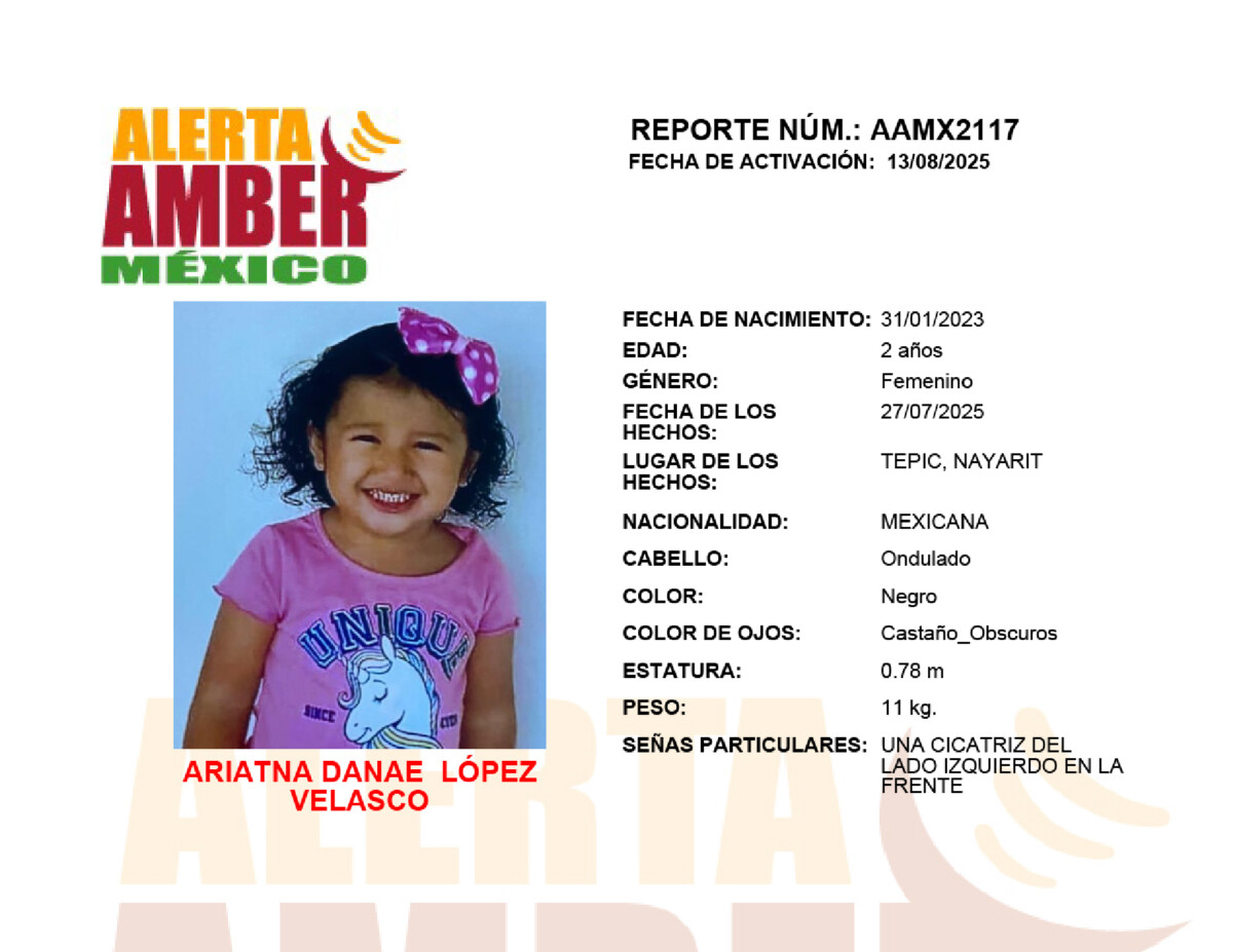 Alerta Amber Ariatna Danae