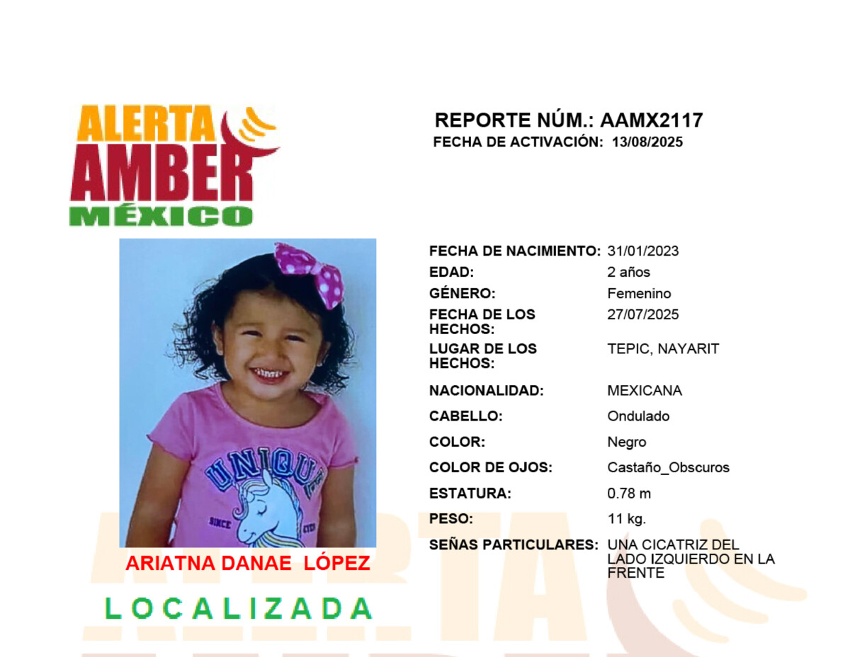 Alerta Amber Ariatna
