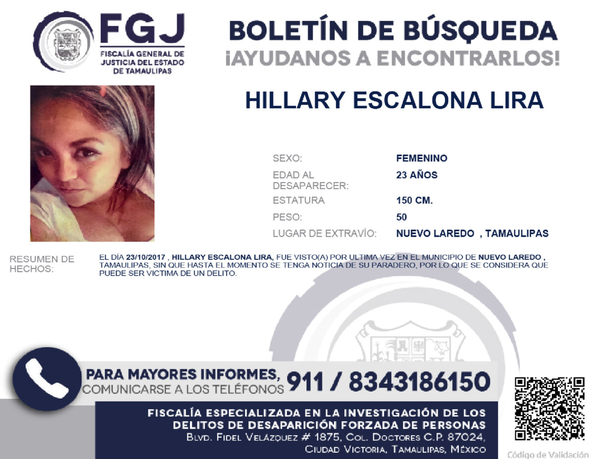 Boletín de Búsqueda Hilary