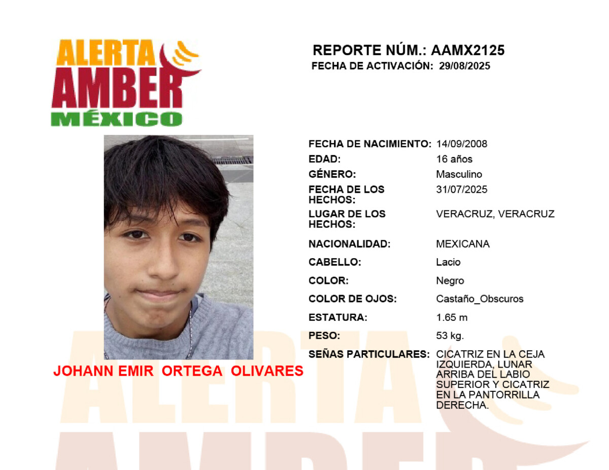 Alerta Amber Johann emir