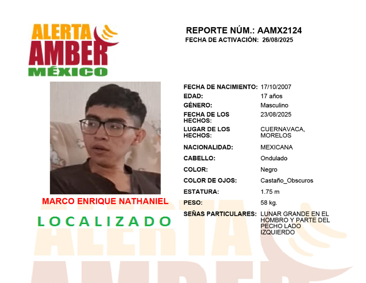 Alerta Amber Marco Enrique
