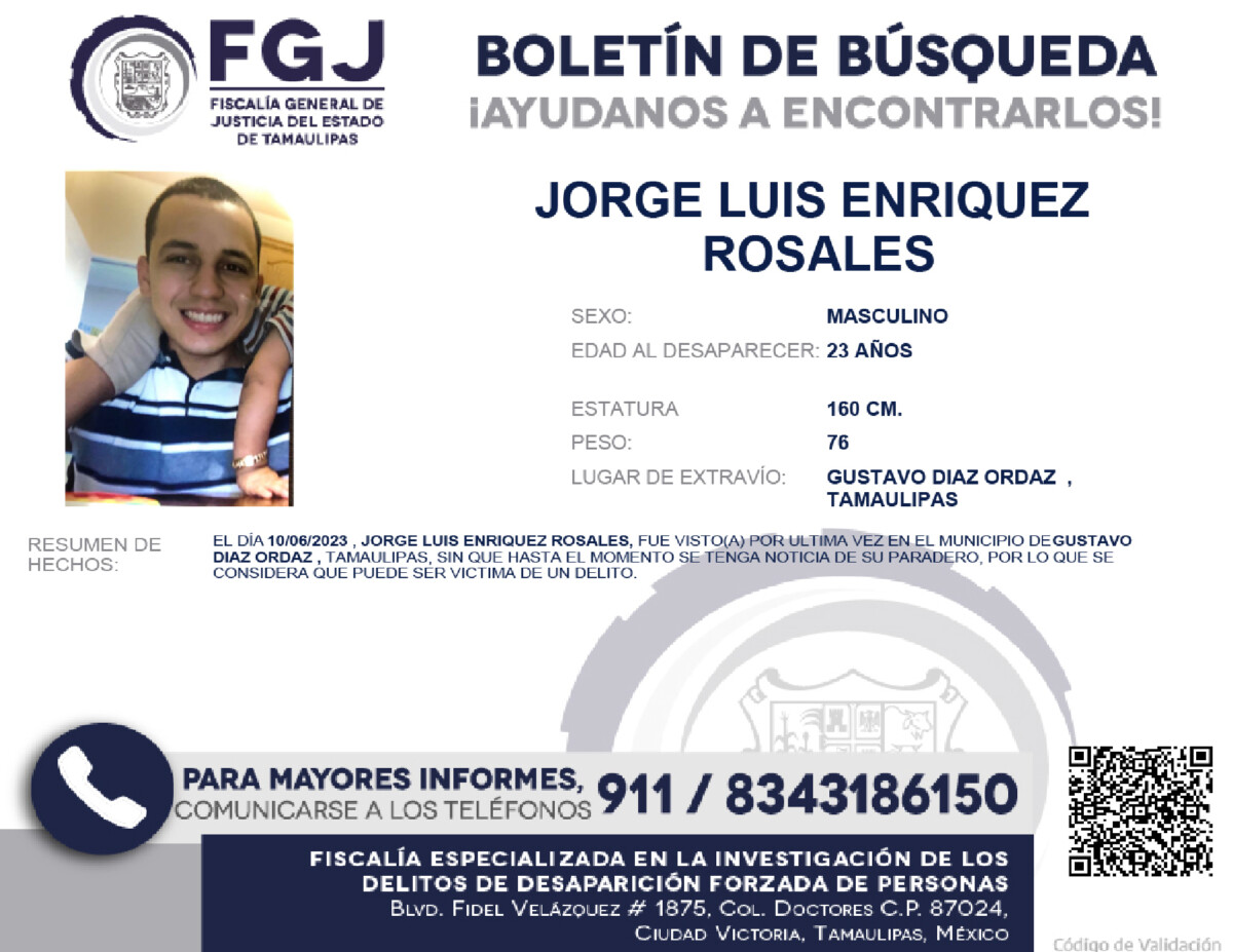 Boletín de Búsqueda Jorge