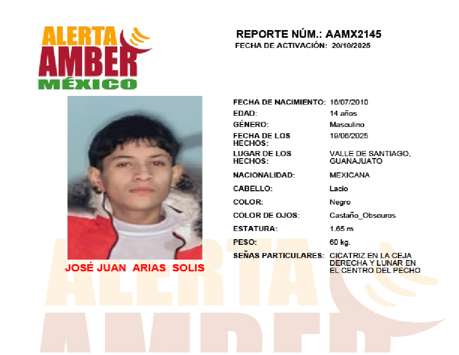 Alerta Amber Jose Juan