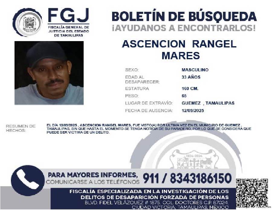 Boletín de Búsqueda Ascensión Rafael