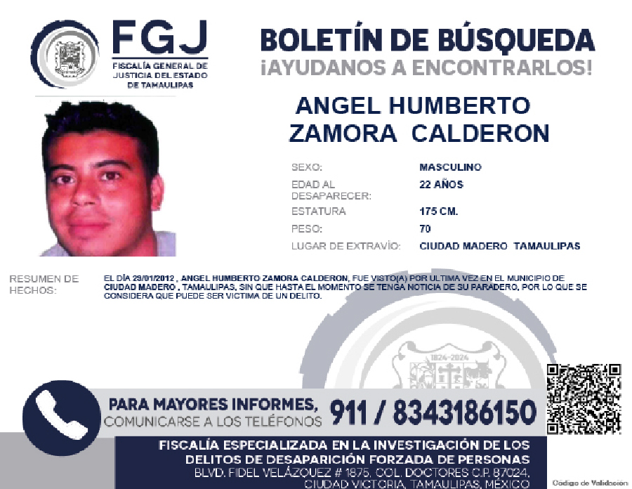 Boletín de Búsqueda Angel