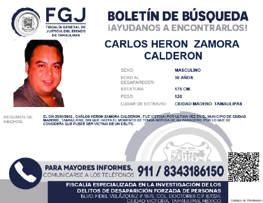 Boletín de Búsqueda Carlos