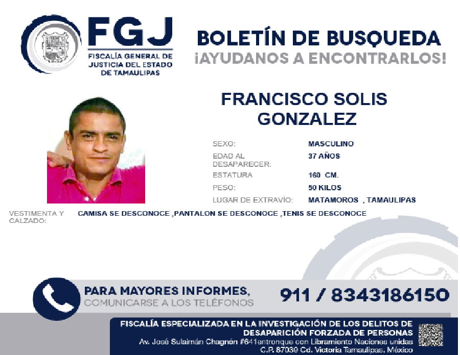 Boletín de Búsqueda Francisco