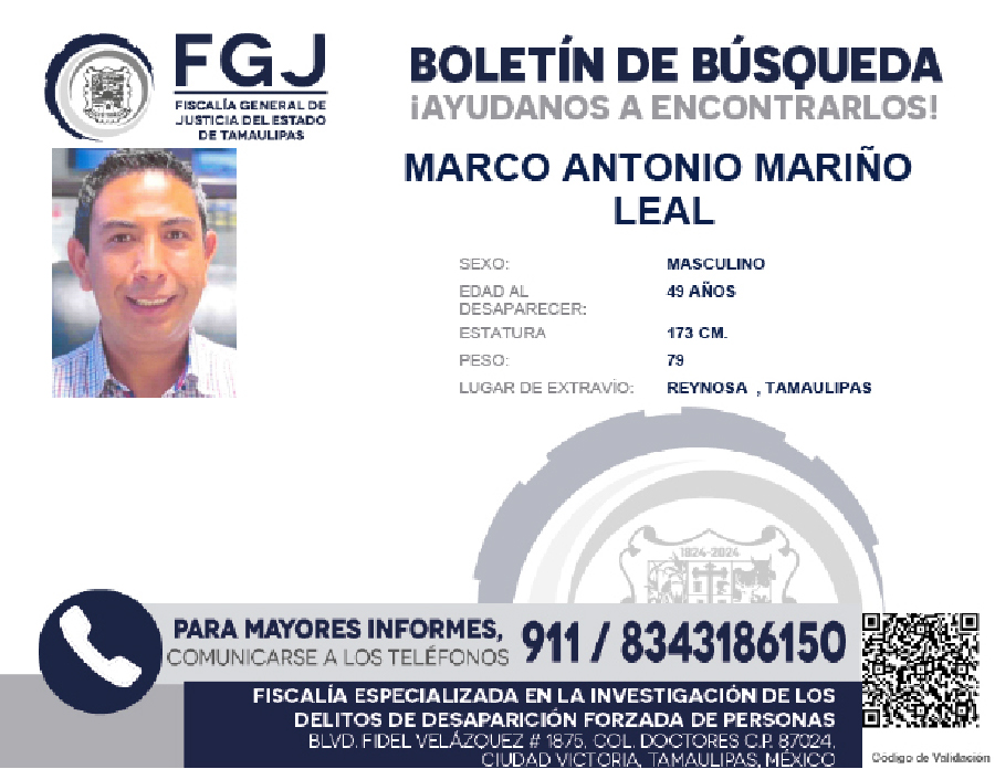 Boletín de Búsqueda Marco
