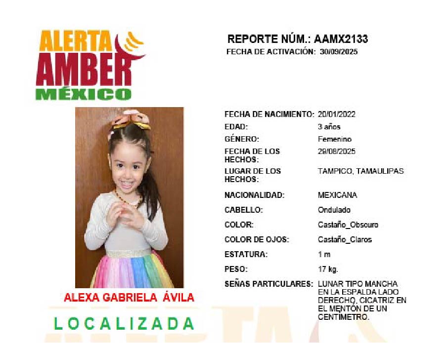 Alerta Alexa Gabriela