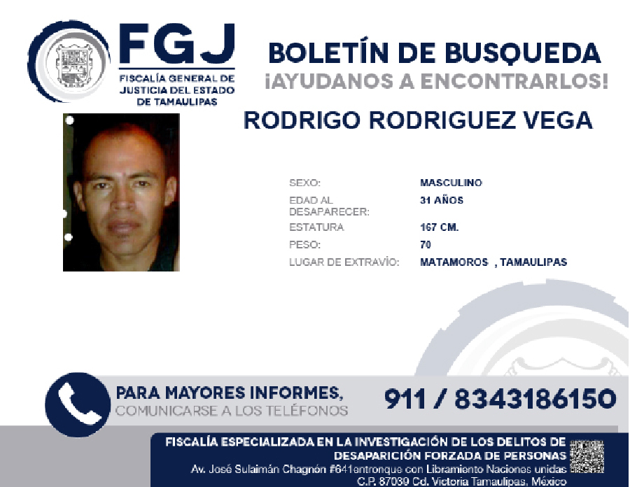 Boletin de Busqueda Rodrigo Rodriguez