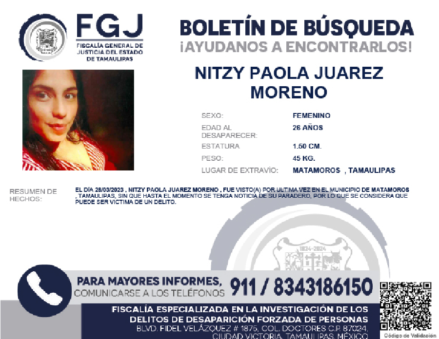 Boletín Búsqueda Nitzy