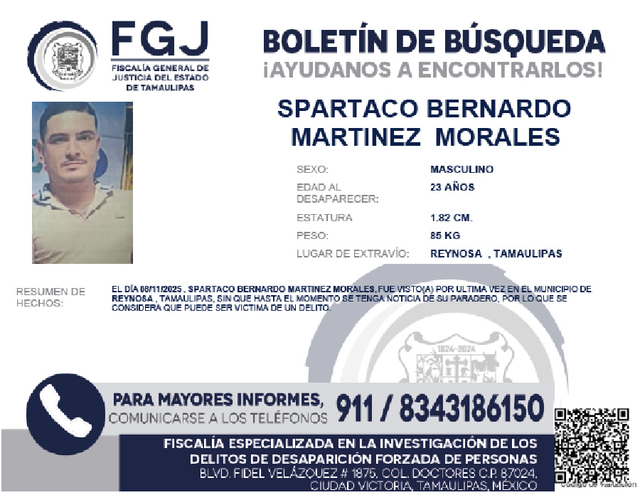 Boletín de Búsqueda spartaco