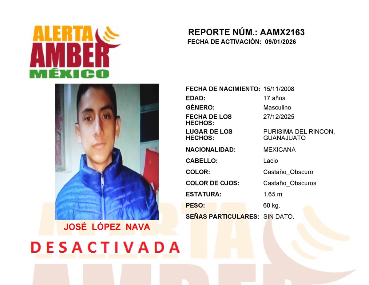 Alerta Amber Jose Lopez