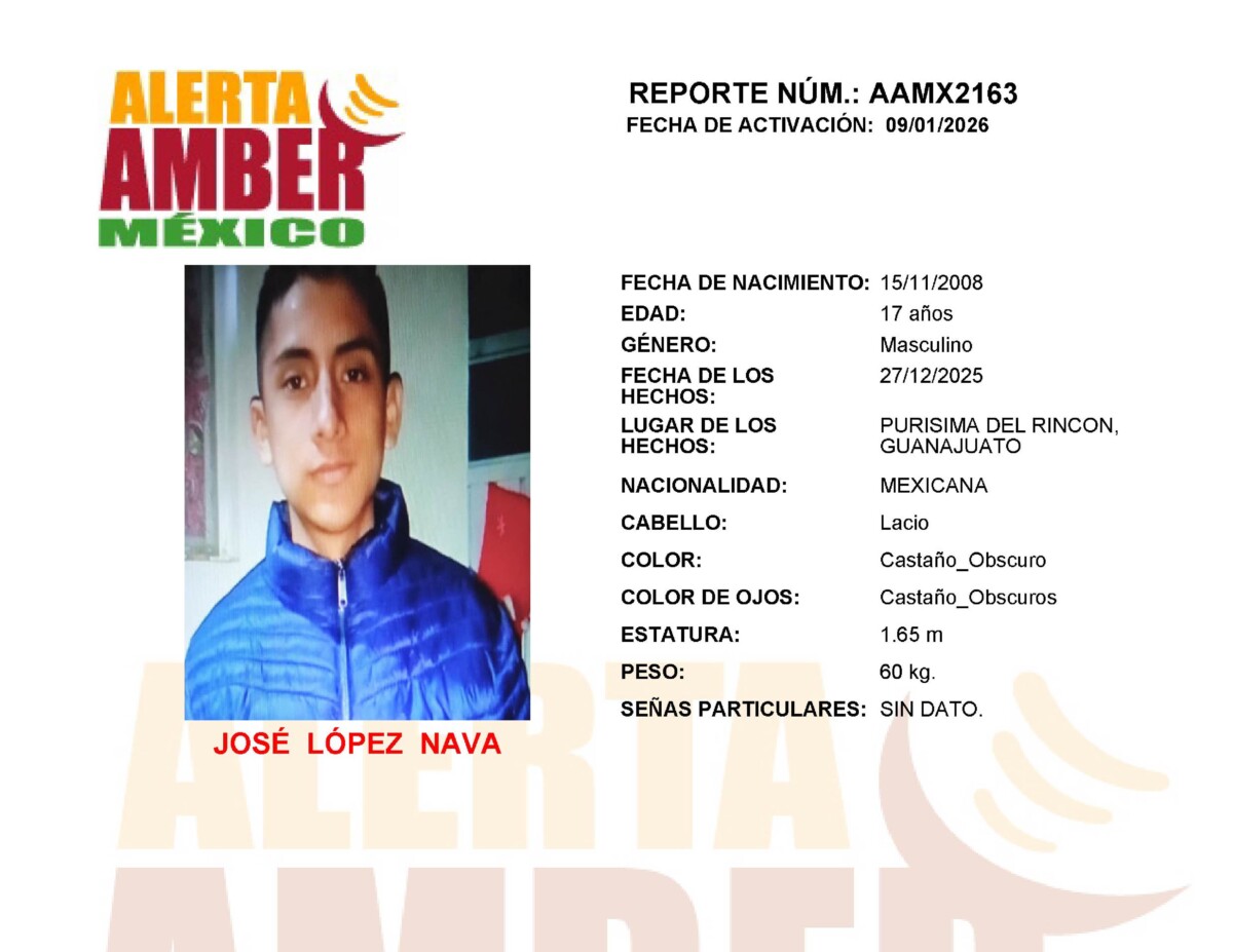 Alerta Amber Jose Lopez Nava