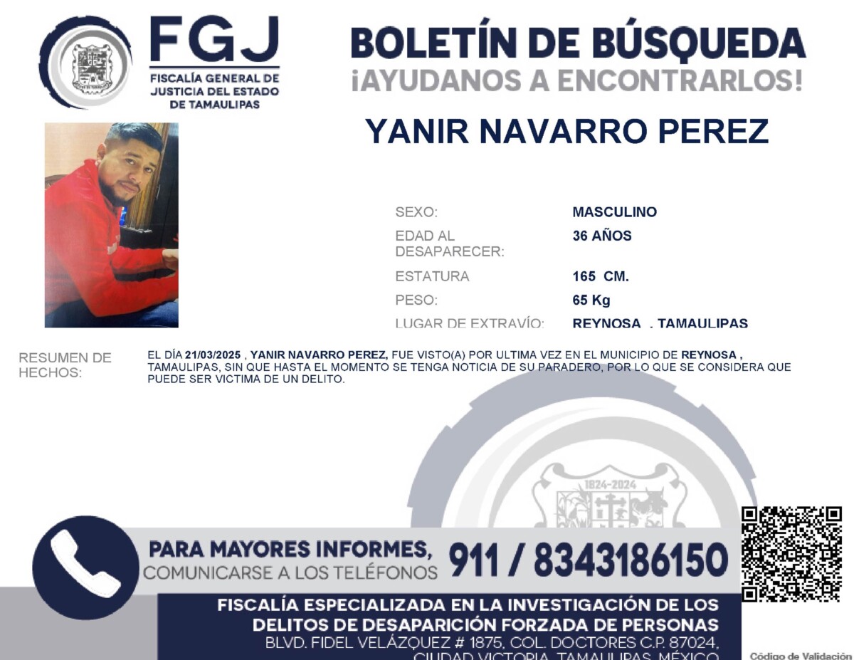 Boletín de Búsqueda Yanir