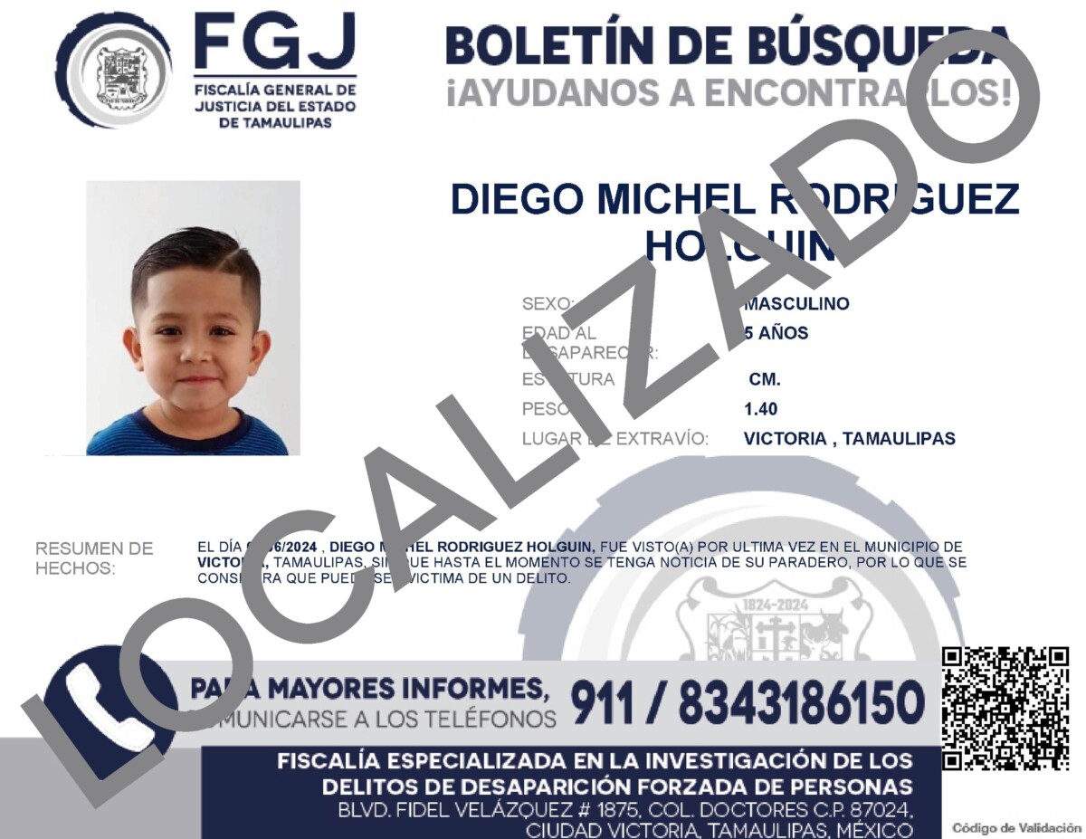 Boletín de Búsqueda Diego