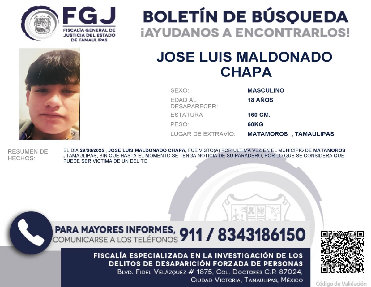 Boletín de Búsqueda Jose Luis