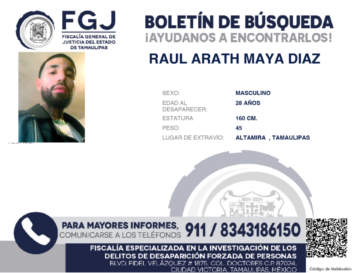 Boletín de búsqueda Arath