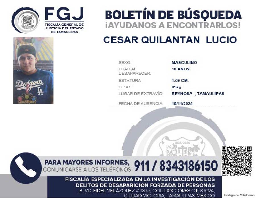 Boletín de Búsqueda Cesar