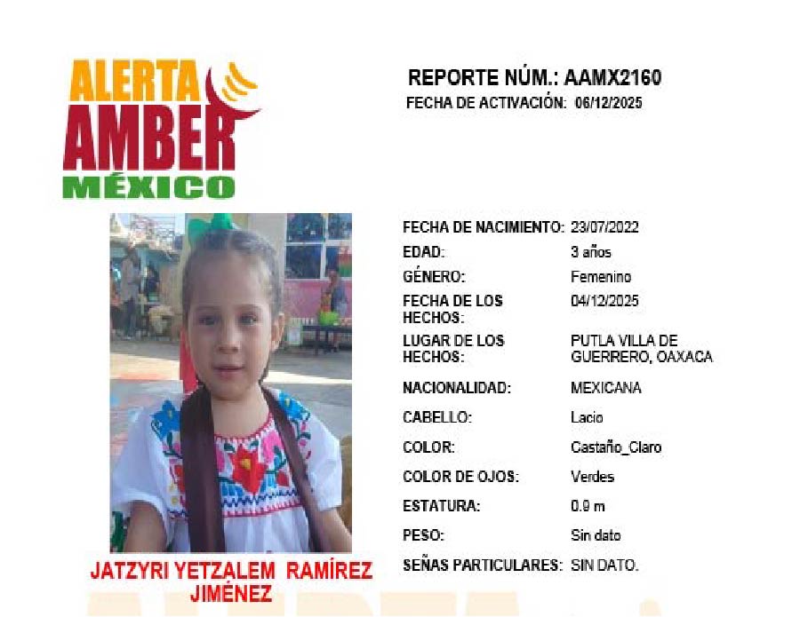 Alerta Amber Jatzyri