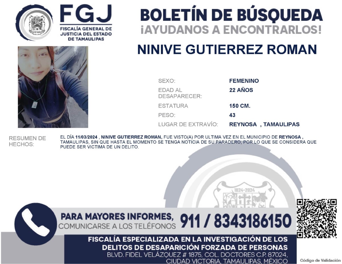 Boletín de Búsaqueda Ninive