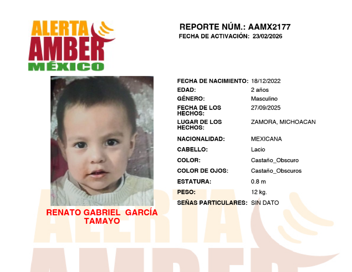 Alerta Amber Renato Gabriel