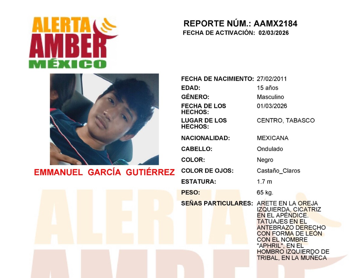 Alerta Amber Emmanuel