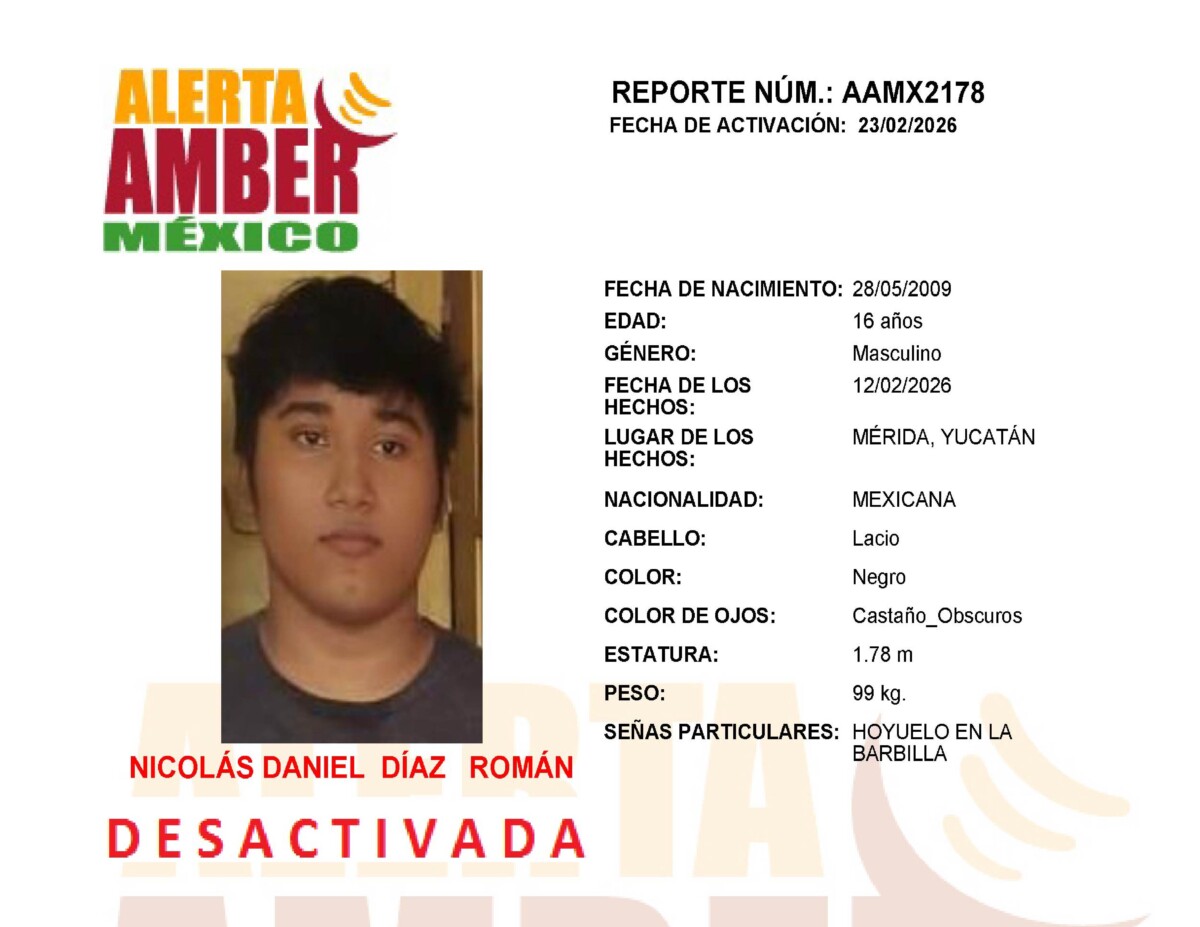 Alerta Amber Nicolas Daniel