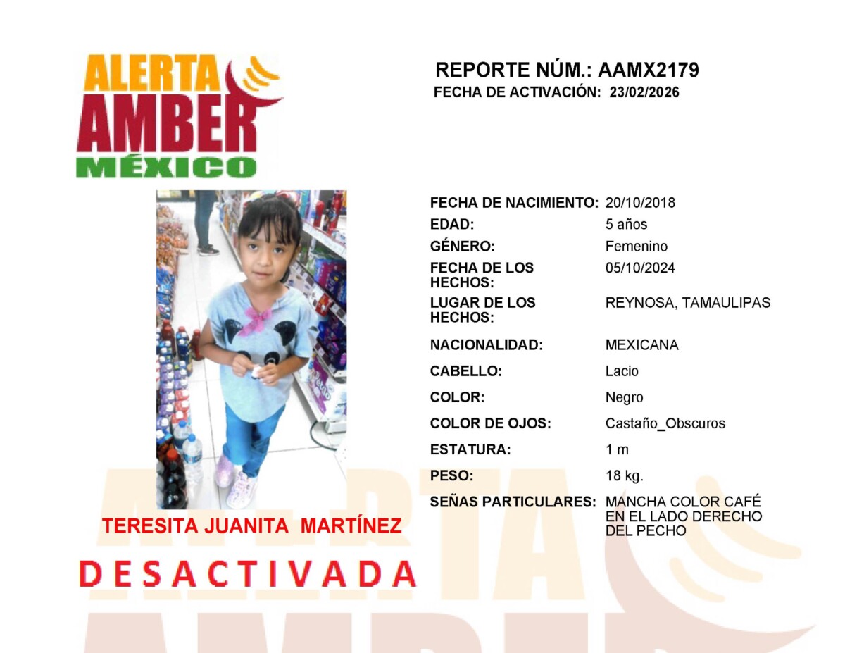 Alerta Amber Teresita