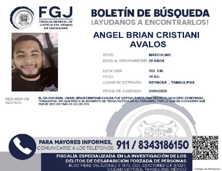 Boletin de busqueda Angel